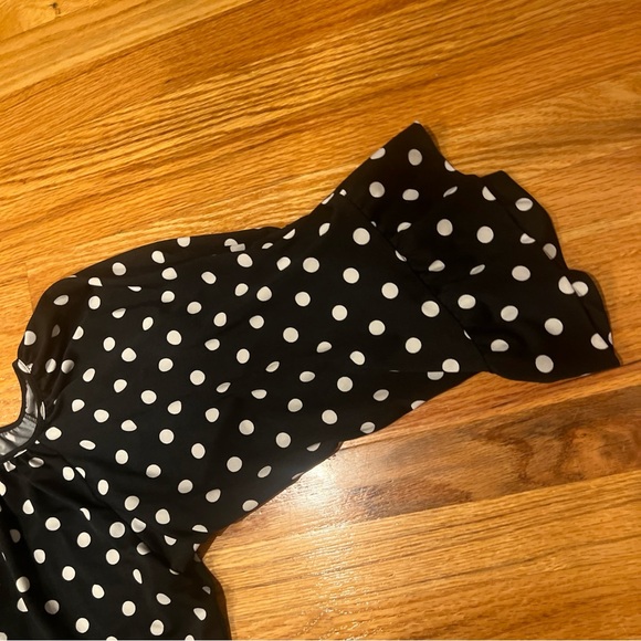Vintage Betsy Johnson Polka Dot top size M - Picture 4 of 8